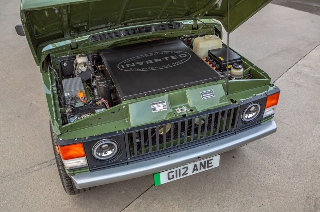Old Land Rover Defenders Restored As Tesla-Powered EVs
